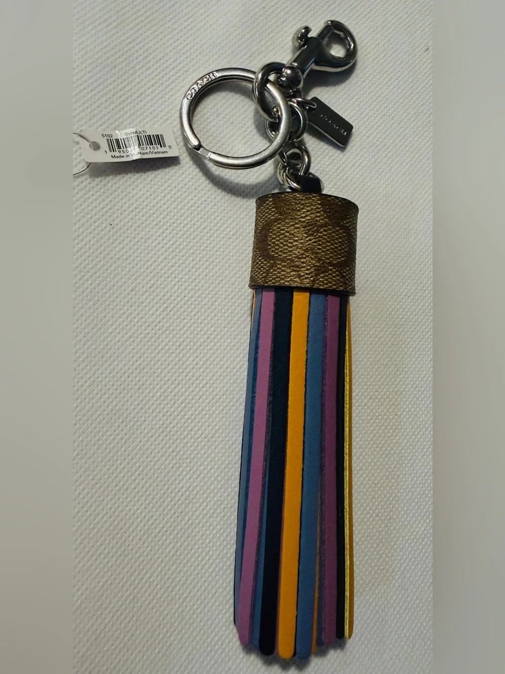 Coach Multicolor Tassel Charm